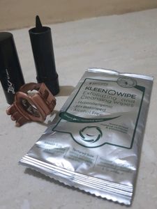 Combo Offer, Kajal, Clutch and Exfoliating n Cleansing Wipes