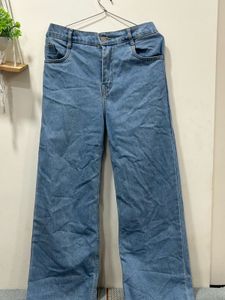 Classic Blue Wide Leg Jeans