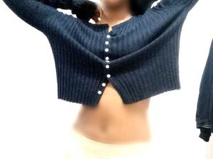Stylish Black Cardigan Sweater