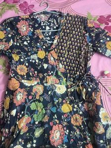 Boho Floral Print Wrap Dress