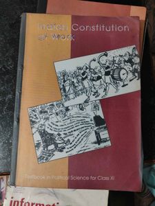 class XI political science, history book, po