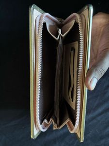 Pink Flower Design Long Wallet – Spacious &amp; Stylis
