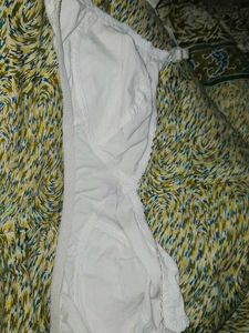 Comfortable White Cotton Bra