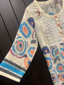 Printed Georgette Kurti Size M