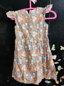 Girls' Floral Print Dress