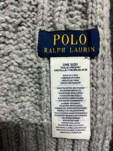 Polo Bear Cable Knit Scarf
