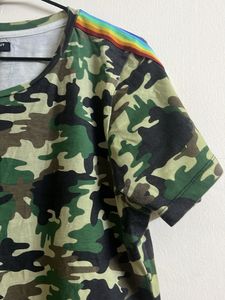 Army Print T-Shirt