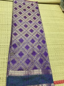 Offer: Purple Double Shaded Saree For Grabs