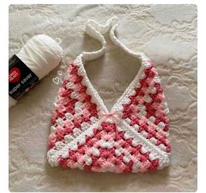 Handmade Crochet Granny Square Bag