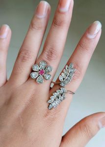 Pretty Two Fingers Designer Ring. 🤩💍