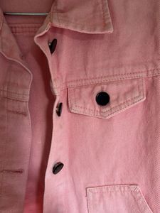 Style up -Women's light Pink Denim Jacket