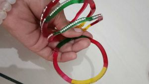 Vibrant Color Rhinestone Bangles