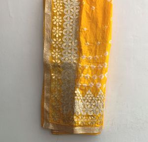 Bandhani Gota Patti Dupatta