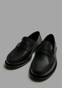 Men's ZARA LEATHER PENNY LOAFERS