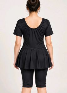 Elegant Black Swimsuit Dress