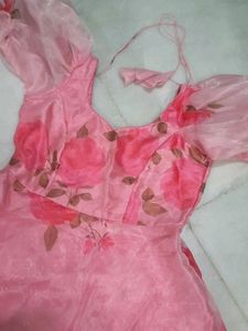 Beautiful Floral Stitched Frock