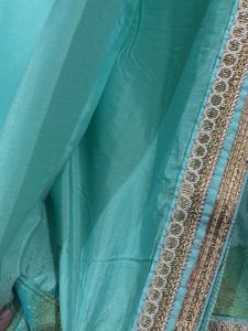 Beautiful Teal Saree