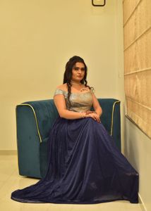 Sparkly Off-Shoulder Gown