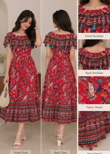 BOHO RED Dress