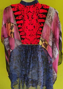 Colorful Patterned Tunic Top