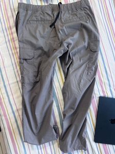 H&amp;m Men's Grey Cargo Pants with zip pockets