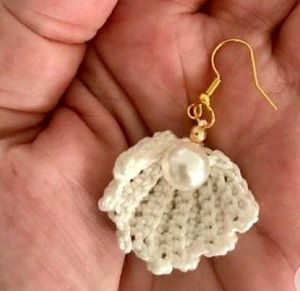 Handmade Crochet Calla Lily Earrings