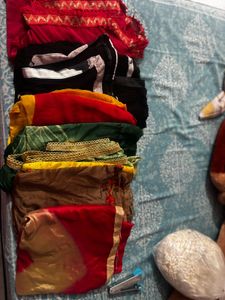 Assorted Dupatta Bundle - Vibrant Colors 6 duptta