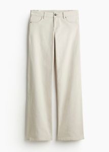 Off White Low Waist Twill Trousers