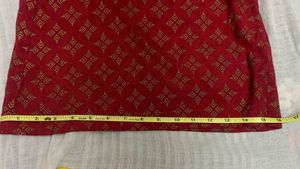 Global Desi Flared Maroon Printed Palazzo Pants