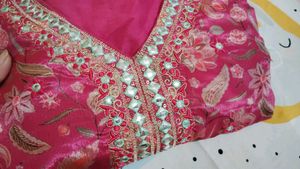 Beautiful Pink Floral Kurti