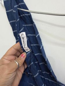 Stylish Blue Striped Jumpsuit