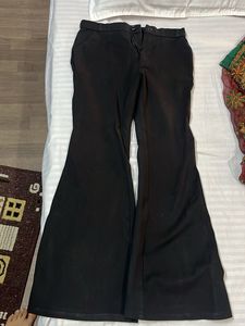Black Flared Trousers