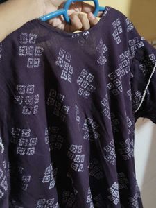 Vibrant Purple Printed nighty