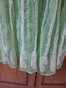 Lucknowi Chikan Long Kurta, Hardly Used.No inner