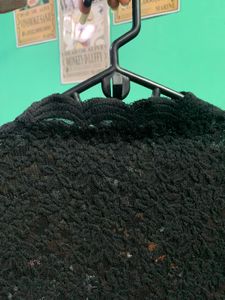 Elegant Black Lace Long Sleeve Top