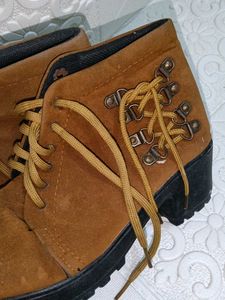 Stylish Brown Suede Lace-Up Boots