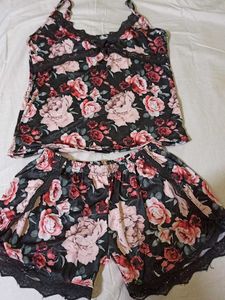 Floral Print Pajama Set