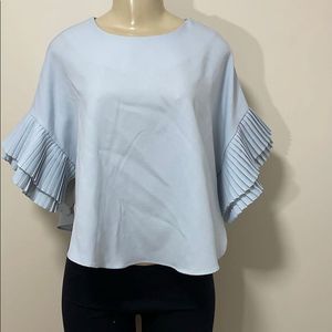 Pleated Sleeve Top