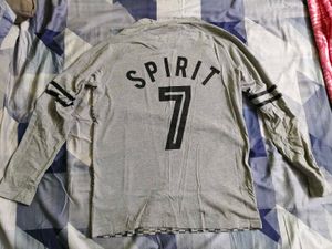 Teamspirit Athletic Style Grey Full Sleeve T-Sh