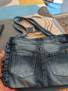 shein Denim Tote Bag
