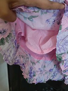Floral Print Puff Sleeve Mini Dress