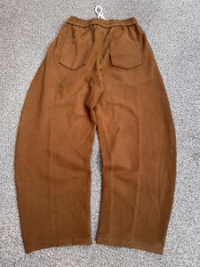 Comfortable Wide Leg Brown Sweatpants