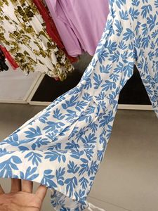 Floral Print Button-Up Blouse