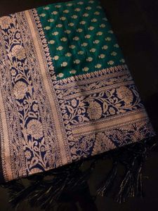 NewTeal green banarasi Silk Saree