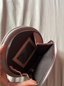 Lavender Round Sling Bag – Stylish &amp; Spacious