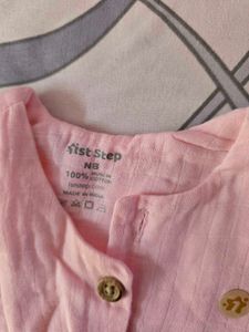 Pink Sleeveless Baby Vest