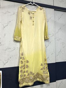 Elegant Yellow Embroidered Kurta set
