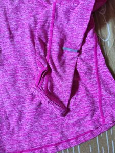 Nike Pink Dri-Fit 1/4 Zip Pullover
