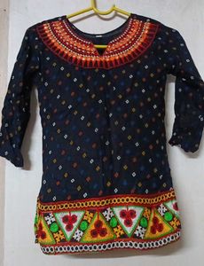 Embroidered Skirt and Kurti Set