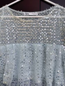 Sparkly Sequin Tiered Top